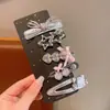 Bonito Dopamina Hairpin Ins Bangs Clip Clipe Estrela Doce-colorido Clipe Duckbill Clipe de uma palavra Acessórios para o cabelo Cocar Cabelo