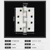 Bisagra de Piano de Apertura Plana de Acero Inoxidable Puerta de Madera Hoja Suelta Plegable Engrosada Bisagra Pesada 204 Silenciosa 304 Accesorios de Ferretería