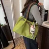 Bolso Transfronterizo de Ante para Mujer, Gran Capacidad, Nuevo Bolso de Hombro Retro Mate Otoño e Invierno 2025, Bolso Tote para Viajar