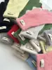 Nuevos Guantes Cálidos de Punto Engrosados para Mujer en Otoño e Invierno Estudiantes Color Sólido Guantes sin Dedos para Pantalla Táctil Venta al por Mayor
