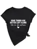 Algumas Coisas São Amazon Ebay Site Independente Camiseta Casual Moderna Feminina Gola V Manga Curta Camisa Base