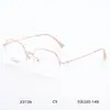 Armazón para Gafas de Miopía Japonés y Coreano Ultraligero Retro Media Montura Montura Redonda Marco Ultraligero de Borde Delgado de Titanio Tendencia Literaria para Hombres y Mujeres Venta al por Mayor
