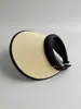 Sombrero de Protección Solar UV para Mujer, Verano Anti-UV Ala Ancha Parte Superior Abierta Moda Versátil Tendencia Sombrero de Sol para Playa