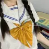 Corbata de lazo de nutria marina-marinero corbata de lazo de color liso camisa de uniforme jk de estudiante sentido de caricatura combinando cosas pequeñas gratis