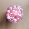 Venda quente contas redondas cabelo garfo imitação pérola em forma de U clipe cor contas nupcial updo pino pauzinhos cabeça jóias atacado