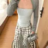 Pantalones casuales de pierna ancha con botones y estampado, estilo relajado y casual para mujer, nuevos para primavera-verano, corte holgado, con caída, adelgazantes, largos casuales