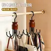 Perchero de ropa de madera maciza en forma de V de doble cara con ganchos, ahorrador de espacio, multifuncional, para almacenamiento en dormitorios
