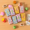 Cajas Misteriosas Gomas de Borrar Gomas de Borrar 3D Realistas de Frutas y Verduras Regalos de Recompensa para Niños Pequeños Regalos para Estudiantes Gomas de Borrar