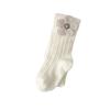 Meia-calça infantil grande elástica leggings para meninas classe A primavera e outono meia-calça para bebês flor fofa roupa externa meia-calça