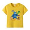 Camiseta de manga corta para niño Rainbow Friends, ropa infantil, verano 2023, nueva camiseta de media manga de algodón estilo occidental para niña.