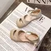 Primavera/Verão 2026 Novo Moda Casual de Comércio Exterior Estilo Coreano Sandálias de Princesa Sapatos Fechados Sapatos Individuais Estilosos Transfronteiriça