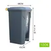 Cubo de basura médico con contenedor amarillo engrosado para objetos punzocortantes para almacenamiento de residuos de hospital y clínica con pedal