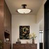 Luz de Pasillo para el Hogar de Espectro Completo Avanzada Estilo Francés Medio y Antiguo Estilo Americano Luz de Dormitorio Entrada de Pasillo Balcón Retro Superior