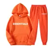 Conjunto popular de sudadera con capucha estilo americano con estampado de letras, casual y versátil, marca de moda, sudadera y pantalones de chándal de corte holgado, unisex