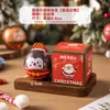 Nueva Lata Redonda Pequeña de Navidad Decoración de Árbol de Navidad Snack Bola de Hierro Pequeña Colgante de Navidad Muñeco de Nieve Ciervo Caja de Regalo
