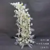 Adereços de Casamento: Arco Floral em Forma de Chifre, Cenário de Palco, Painel Curvo Pronto para Casamento ao Ar Livre