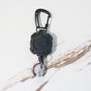 Clipe de Fio de Aço para Insígnia de Mochila EDC Criativa para Montanhismo ao Ar Livre com Fivela de Puxar Fácil Clipe Traseiro de Cinto Chaveiro Telescópico Automático em estoque