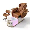 Silla de Belleza y Manicura, Sofá Multifuncional con Tina para Pies para Salón de Belleza, Spa de Pies, Masajeador de Pies, Spa, Silla de Belleza para Pies y Pestañas