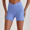 Pantalones Cortos de Yoga de Cintura Alta Transfronterizos Europeos y Americanos, Pantalones Deportivos Ajustados para Mujer que Realzan los Glúteos de Melocotón, Venta al por Mayor