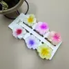 Clipes de Cabelo Coloridos de Flor de Plumeria de 4cm Mais Vendidos na Europa e América, Grampos de Cabelo Florais Transfronteiriços, Acessórios de Cabelo da Moda para Festas na Parte de Trás da Cabeça