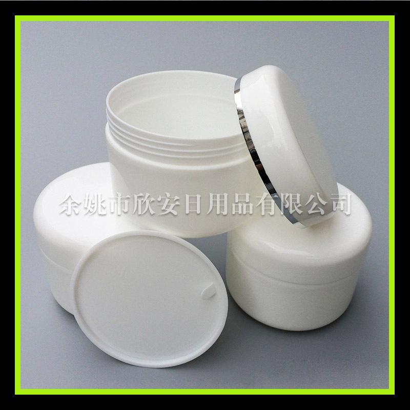 100g PP  圆  柱jar   带  银边