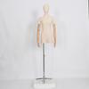 Tienda de ropa modelo de lino de bambú accesorios muñeca de medio cuerpo estilo coreano maniquí maniquí de plomo soporte para modelo soporte para exhibición en ventana