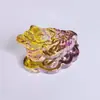 Vidro de Cristal Três Pernas Sapo Dourado Pequeno Cigarra Dourada Ornamento de Vidro Presente de Inauguração Decoração de Casa Fabricante Atacado