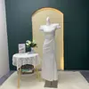 Vestido Elegante de Técnica, Slim Fit Sexy, Banho de Pés Emagrecedor, Roupas de Trabalho para Massagem Sauna, Saia Longa com Fenda de Cauda de Peixe, Estilo Irmã Real