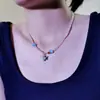 Colar Criativo e Simples de Concha e Estrela-do-Mar para Mulheres, Moda de Nicho, Corrente de Clavícula de Alto Padrão, Colar Versátil Elegante e Exquisito
