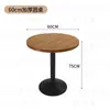 Mesa y Sillas de Restaurante Café Estilo Retro Occidental Mesas y Sillas de Restaurante de Música Combinación de Mesa y Silla de Bar Mesa de Bistro de Madera Maciza Comercial