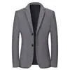 Abrigo de Lana Casual de Moda para Hombre Joven y de Mediana Edad Guapo Versátil Cálido de Lana Moda de Marca Chaqueta Traje