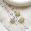 Cuentas de Cristal Checo Pintadas en Oro Doméstico Retro Caracol Pájaro Flor de Durazno Material Hecho a Mano Pulsera Cadena de Teléfono Móvil Accesorios de Joyería