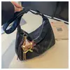 Bolso Cubo de Gran Capacidad Bolso Cruzado Versátil Bolso de Hombro Simple Casual Retro para Viajar al Trabajo Comercio Transfronterizo Exterior Bolso Dumpling