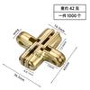 Bisagra cruzada de aleación de zinc, bisagra oculta silenciosa, puertas de gabinetes y ventanas, bisagra cruzada invisible, accesorios de hardware para muebles