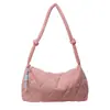 Bolsa de Algodón de Gran Capacidad para Chaqueta de Mujer 2026 Otoño/Invierno Nuevo Bolso Cruzado de Hombro Nube Bolso Tote Acolchado para Viajes Diarios Bolso Dumpling Cruzado