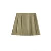 Falda corta acampanada de talle alto, de color liso, estilo retro, para mujer, de talla grande, con diseño atractivo, plisada y antideslumbrante.