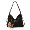 Bolsa Tote Casual e Simples para o Dia a Dia de Mulheres 2025 Inverno Nova Textura de Alta Qualidade e Bolsa Versátil de Ombro Único