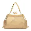 Nova Bolsa Cheongsam Estilo Chinês Bordada Bolsa Feminina Estilo Chinês Retro Portátil Bolsa Transversal Versátil Bolsa de Festa com Pérolas