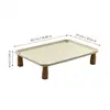 Bandeja de Almacenamiento Imitación Madera Encimera de Cocina Lavabo Estante Elevado Antideslizante Estante de Exhibición de Cosméticos Transfronterizo Venta al por Mayor