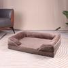 Venda quente transfronteiriça esponja quatro estações disponível canil quadrado ninho de animal de estimação cama de animal de estimação respirável primavera e outono inverno sofá quente