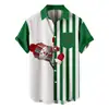 Camiseta Nueva de Navidad Transfronteriza Serie Navideña Impresión 3D Amazon Aliexpress Camisa de Manga Corta para Hombre