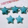 Accesorios de Resina al por Mayor Accesorios DIY Materiales Hechos a Mano Pegatinas para Vasos de Agua Pegamento de Crema Accesorios para el Cabello de Niños Estrellas de Cinco Puntas
