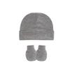 Comercio Exterior Más Vendido Gorro de Punto Acanalado de Color Sólido para Bebé con Dobladillo Gorro de Poner Juego de Manoplas Anti-Rayaduras Gorro Lindo para Bebé Recién Nacido