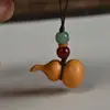 Llavero de calabaza de madera de durazno, colgante pequeño de calabaza personalizado de sándalo, cadena para teléfono, accesorio para bolso, accesorio creativo para hombres y mujeres
