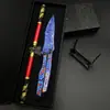 Jogo Peace Elite Faca de Chama Fria Sem Gume Artesanato em Metal Nezha Shenlong Nunchaku Ornamento Modelo
