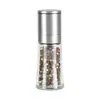 Molinillo de Pimienta de Acero Inoxidable de Doble Cabezal Dos en Uno, Polvo de Especias, Granos de Pimienta, Sal Marina Rosa, Botella de Molienda Manual para Cocina