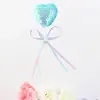 Lollipop de Lazo de Cinta Amoroso Bol de Lentejuelas Enchufe Decorativo para Pastel de Cumpleaños Adornos de Fiesta Mesa de Postres