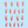 Uñas Portátiles Estilo Diosa de Hadas, Uñas Largas Ballet con Brillo Sencillo, Piezas de Manicura Blanqueadoras Hielo-Transparente, Uñas Postizas