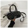 Bolsa de Ombro Transversal Feminina Estilo Coreano com Bolinhas Nova Moda Verão 2026 Tendência Linda para o Dia a Dia Bolsa Oval