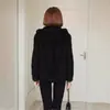 Sudadera Cardigan Gruesa con Forro de Felpa y Capucha para Mujer, Nuevo Estilo Otoño e Invierno Holgado Estilo Mamá Abrigo de Felpa